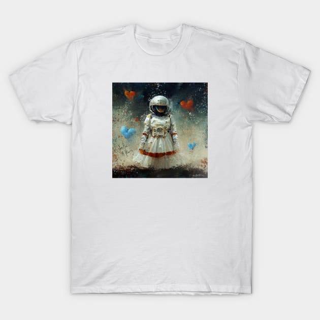 Astronaut Princess T-Shirt by benheineart